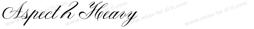 Aspect 2 Heavy字体转换